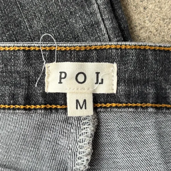 POL M high waisted embroidered flare denim jeans - Image 6