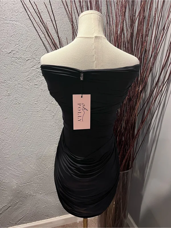 🌺New Oh Polly Black Off The Shoulder Bodycon Mini Dress🌺 - Image 3