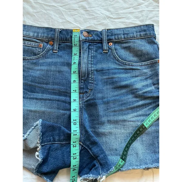 Madewell High Rise Denim Shorts W29 Medium Wash - Image 8