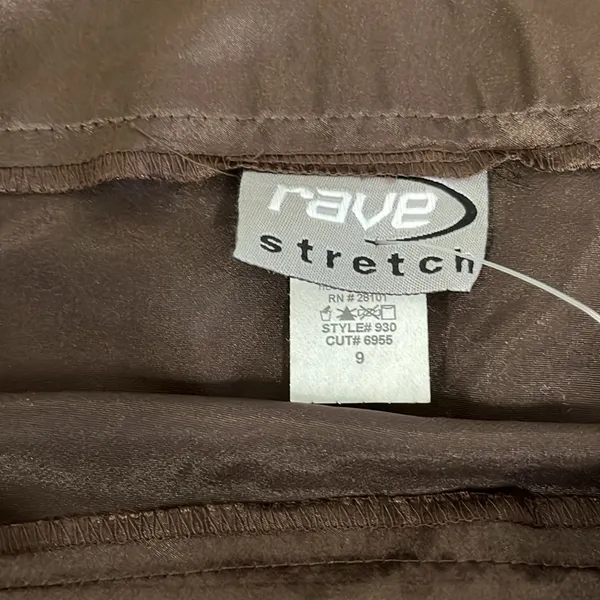 Vintage Rave Stretch Elegant Brown Women's Skirt - Image 3
