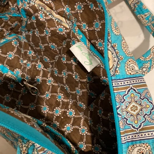 Vera Bradley Totally Turq Rectangular Shoulder bag Y2K bohemian retired pattern - Image 12