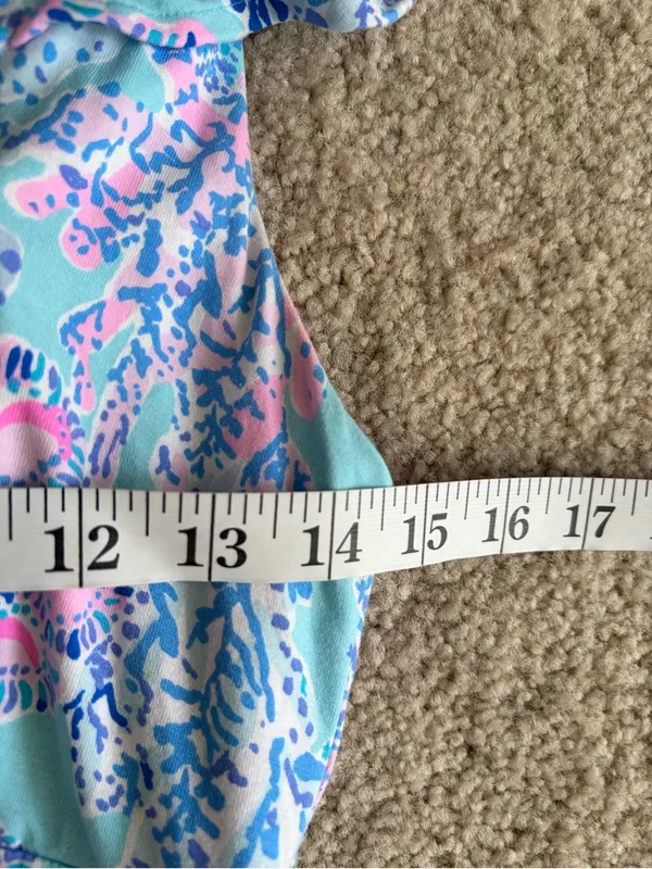 Lilly Pulitzer bohemian preppy ruffle vyra maxi blue long formal dress size 4 - Image 13