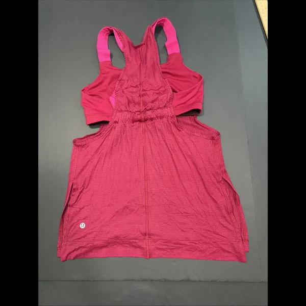 Lululemon Tank Top Bra Red Pink Luxury Designer Athletic Lounge Preppy 6‎ - Image 13