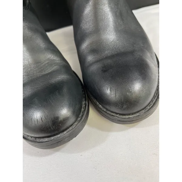 Franco Sarto Clarity Women's Black Knee High Leather Boots Size 8.5M SKU 6107 - Image 7