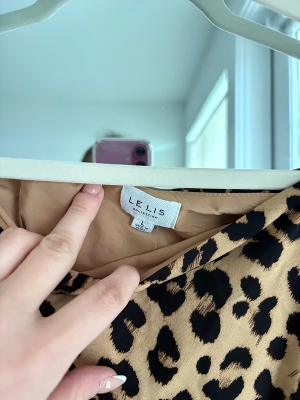 Le lis Cheetah Satin Maxi Skirt - Image 2