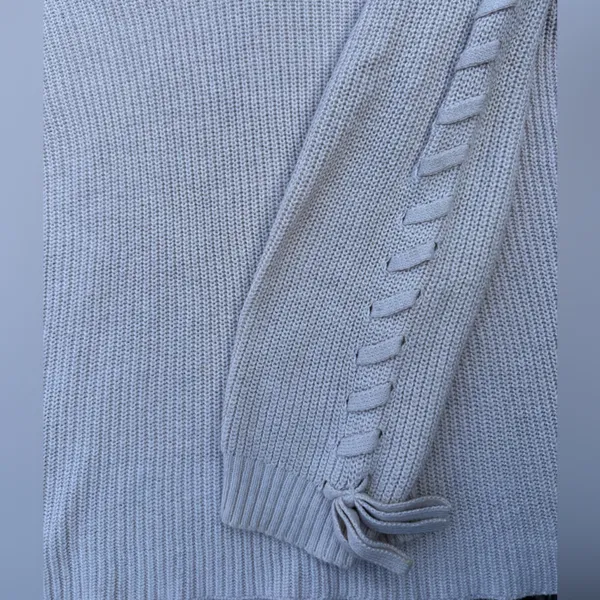 american eagle cream knit v-neck sweater - Image 5