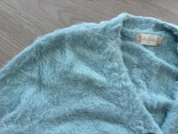Altar'd State Cropped Baby Blue Sweater - Image 4