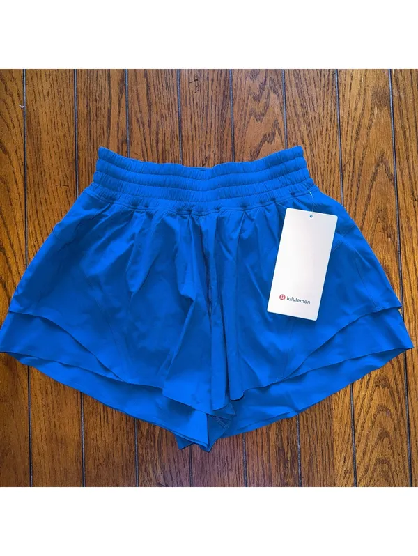 Lululemon Shake it Out Short High Rise 2.5” Jet Set Blue Size XXS(Size 2) NWT - Image 2