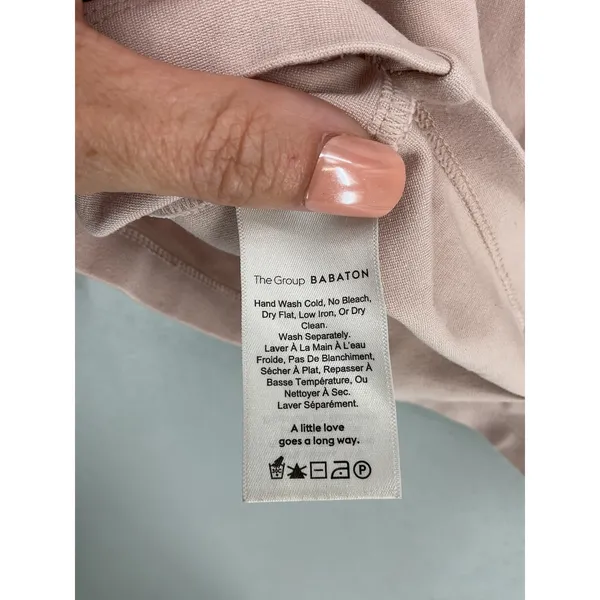 Aritzia The Group by Babaton Womens Knit Top Pink Balloon Sleeve Relaxed Size 1 - Image 5