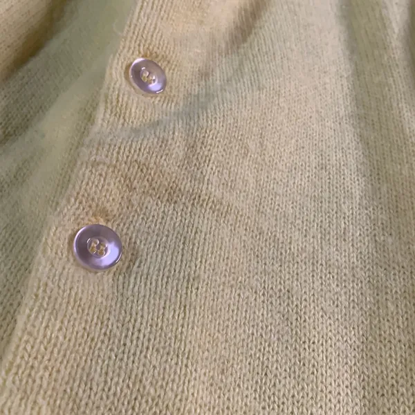 Vintage Yellow Button Cardigan Size M/L Size L - Image 3