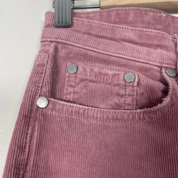 Rag & Bone Nina High-Rise Ankle Skinny Corduroy Button‎ Fly Jeans Size 27 Mauve - Image 7
