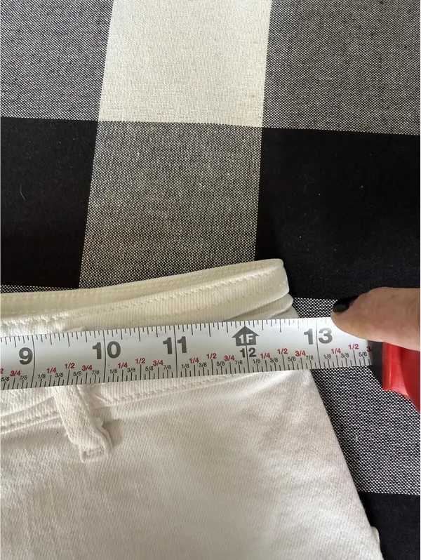 Zara The Marine Straight White Cropped Raw Hem Jeans Size EUR 34 / US 2 - Image 5
