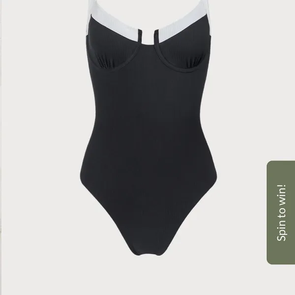 Berlook Contrast Trim Knotted One-Piece Swimsuit 54 - Image 6
