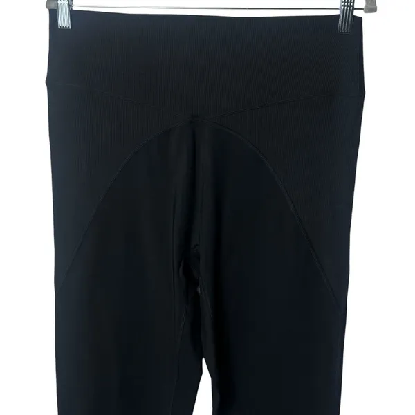 NEW Offline By Aerie 7/8 Leggings Ribbed Hi Rise Black Athletic Stretch XXL‎ - Image 3