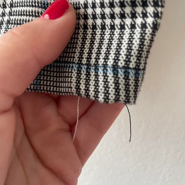 Blue Blush Plaid Mini Skirt - Image 5