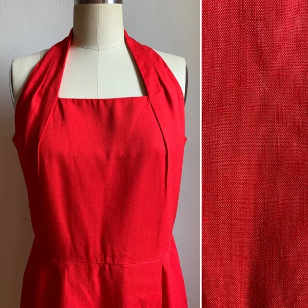 Vintage Jessica Howard Red Sleeveless Midi Dress - Image 6