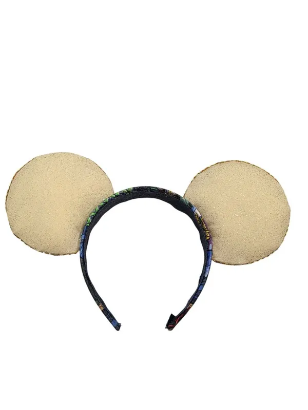 Beauty & The Beast Stained Glass Disney Mickey Mouse Ear Headband - Image 3