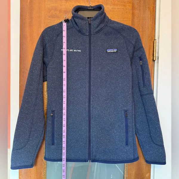 Patagonia Women’s Better Sweater Fleece Utility Blue Full Zip Up Jacket - Image 11