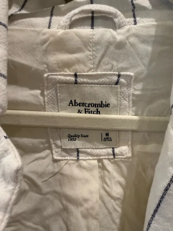Abercrombie Striped Blazer Size Medium - Image 10