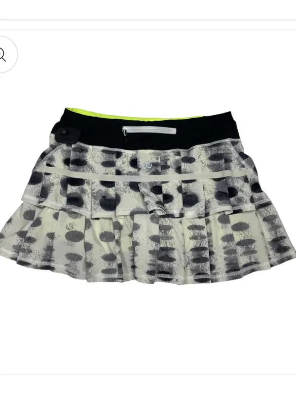 Rare Lululemon Run: Pace Setter Skirt polka dot black casual active spring - Image 5