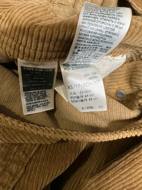 Levi’s Premium Corduroy Tan Overalls - Image 6