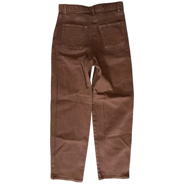 Wilfred Free Aritzia Women’s Size 4 Rust Brown High Rise Baggy Jeans - Image 3
