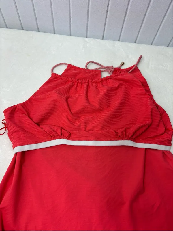 J. McLaughlin‎ Red Textured Spaghetti Strap Camisole Size XL - Image 11