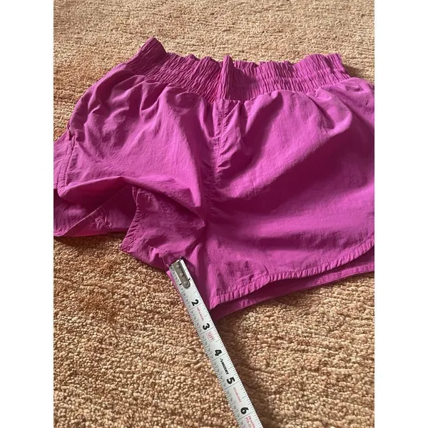 All In Motion Pink High Waist Lined Active Shorts Women’s S Zip Pocket - Image 7