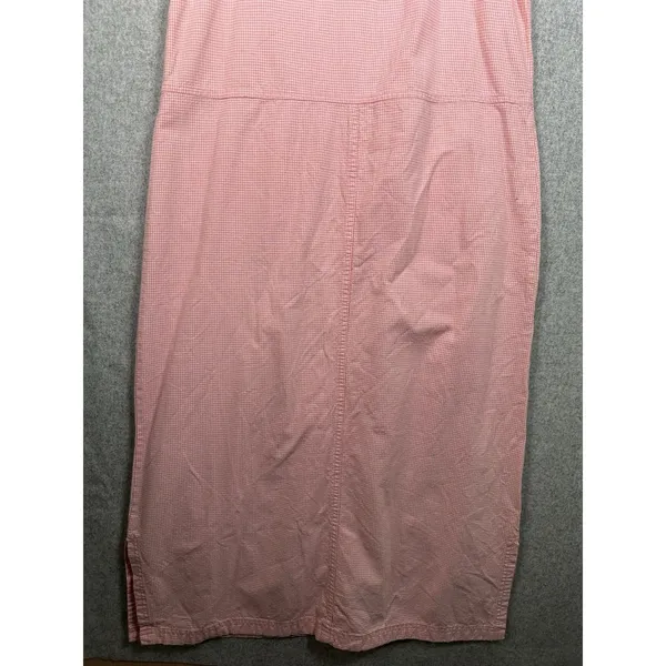 Vintage Mountain Lake Casuals Medium Overalls Dress Red Checkered Cotton Pockets - Image 14