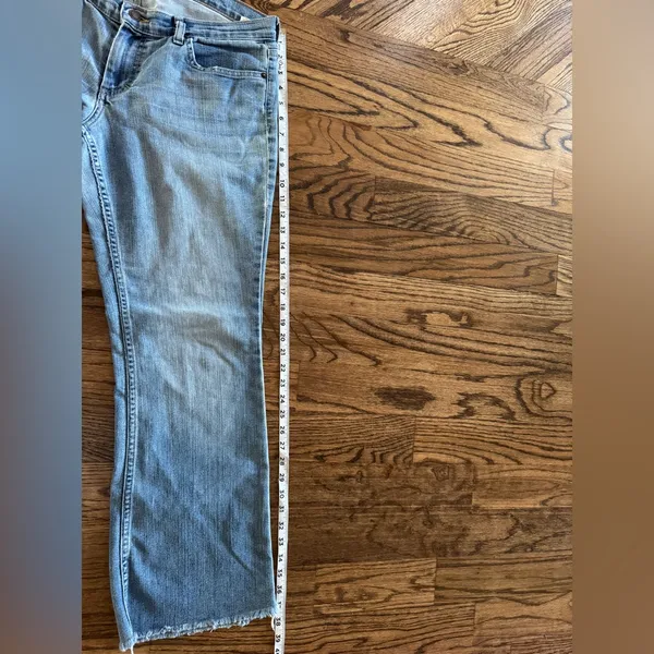 Vintage Y2K American Eagle AE Low Rise Skinny Flare Jeans Women’s 10 Light Wash - Image 5