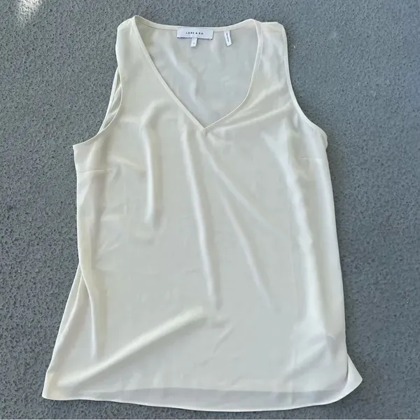 Lark + Ro Ivory Tank Top Women’s 4 - Image 2