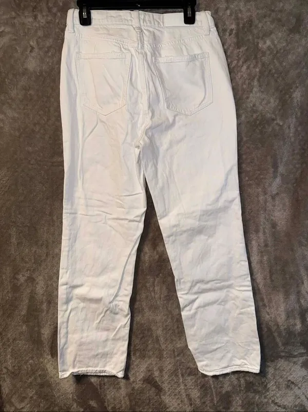 Pistola high rise white distressed button fly bootcut jeans size 27 #751 - Image 2