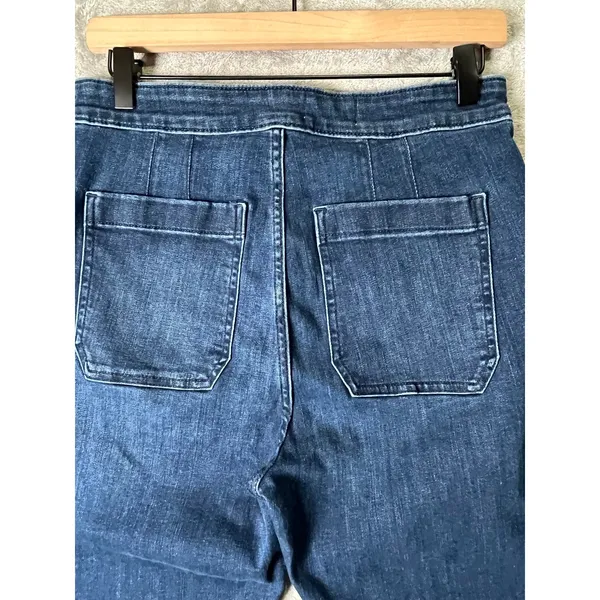 Pilcro High Rise Flare‎ Jeans Women's Size 29 Dark Wash Stretch Denim Pants - Image 4