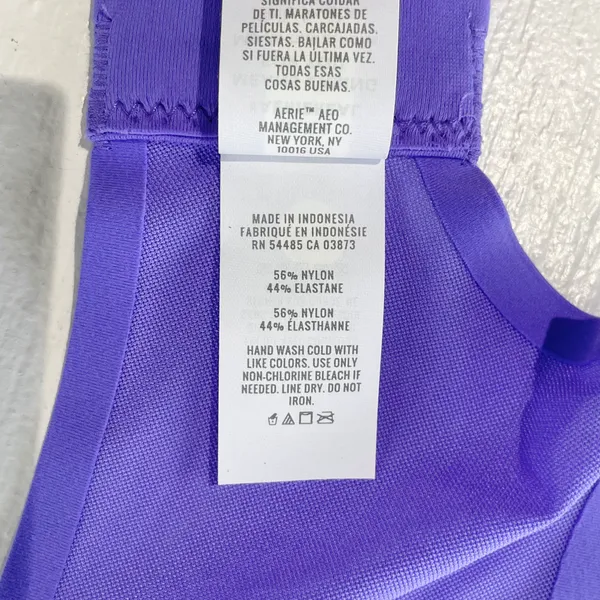 New Aerie SMOOTHEZ Mesh Unlined Underwire Balconette Bra Purple Size 34DDD - Image 12