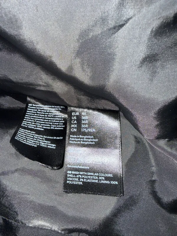 Black Slim Fit H&M Vest - Image 4