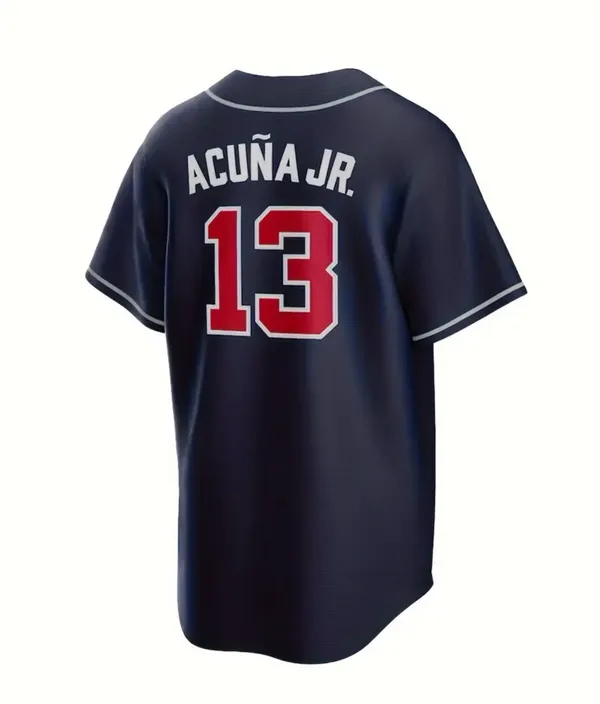 Braves Jersey Blue Size M - Image 2