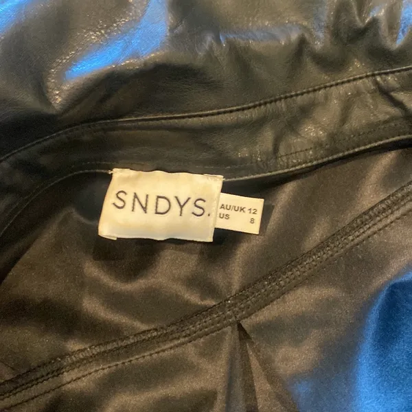 SNDYS BUTTON UP Black Size 8 - Image 4