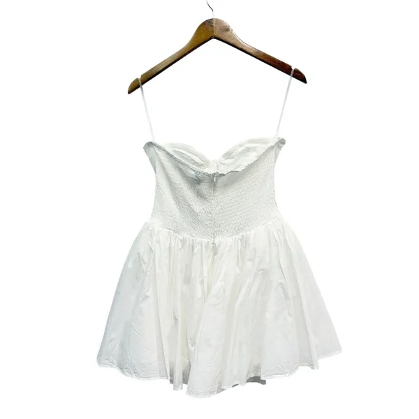 Showpo. Pink Diamond White Pleated Front Tulle Skirt Suzanna Mini Dress size 10 - Image 6