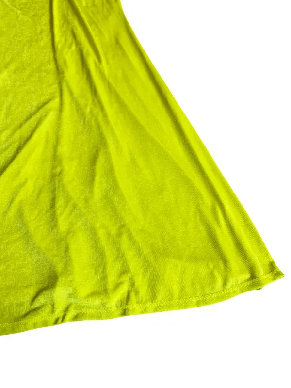 Tresser Chartreuse Twist Front Bandeau Maxi Skirt Set Small Women's - Image 9