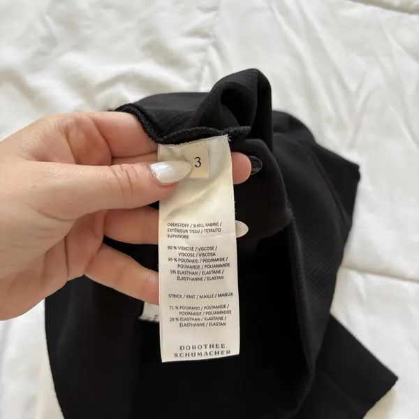 Dorthee Scumacher Womens 3‎ M Pants Leggings Black Quiet Luxury Designer Preppy - Image 7
