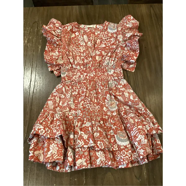 Ulla Johnson Kiri floral print ruffle mini Dress size 4 - Image 8