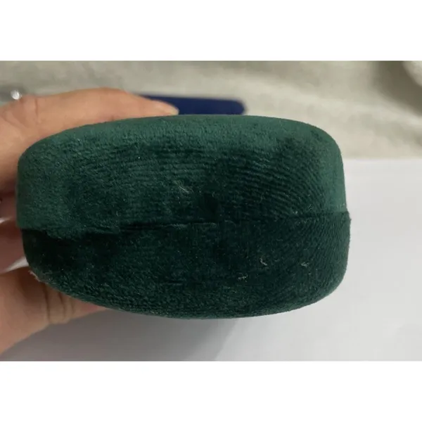 New Gucci Teal Green Velvet Large Case Eyeglasses Sunglasses Case - Image 6