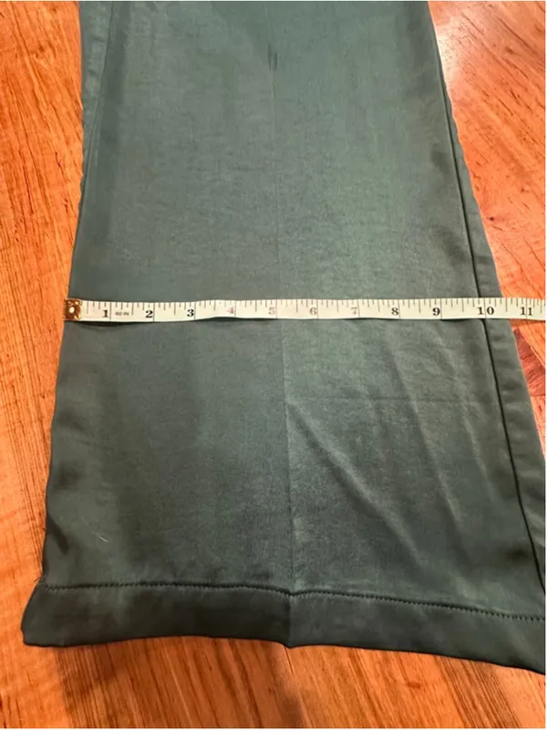 Lulus Emerald Green Satin Sleeveless Wide Leg Jumpsuit Size Small - Image 11