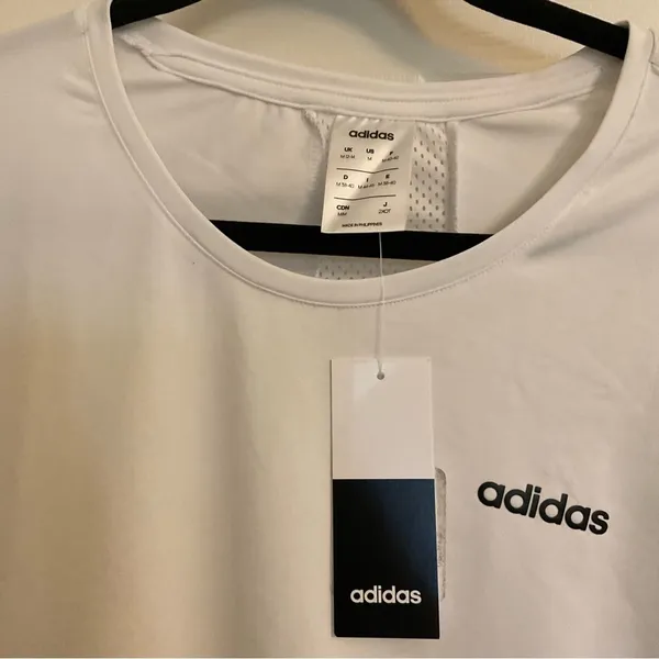 NWT Adidas Women’s Mesh-Back Performance Tee – White - Image 5