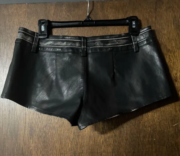 Forever 21 Distressed faux leather shorts M - Image 2