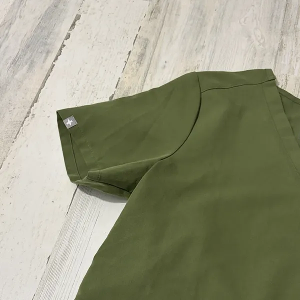 Figs Olive Green Women's Scrub  Top - Image 3