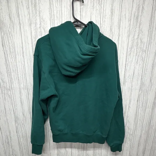 TNA Sweatfleece Cozy Fleece Womens Size M Green Pullover Hoodie Pockets Logo - Image 4