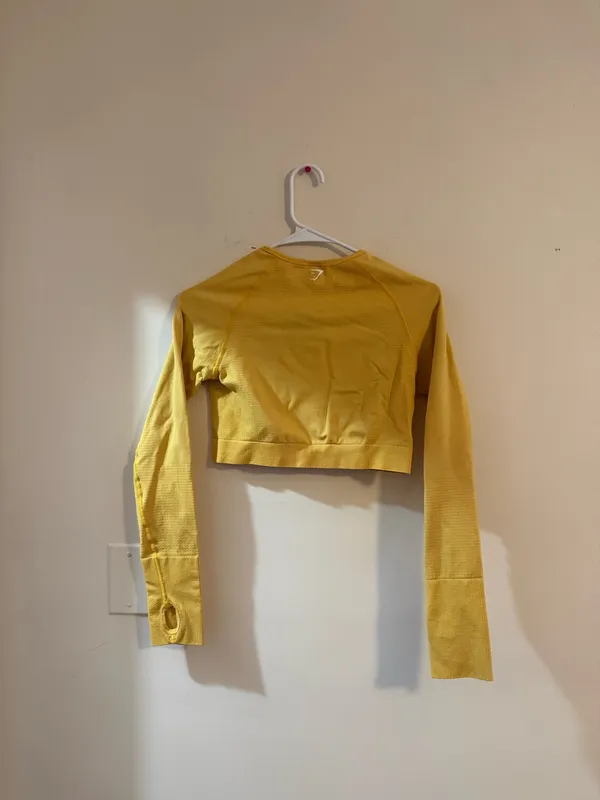 Gymshark yellow vital crop top - Image 3