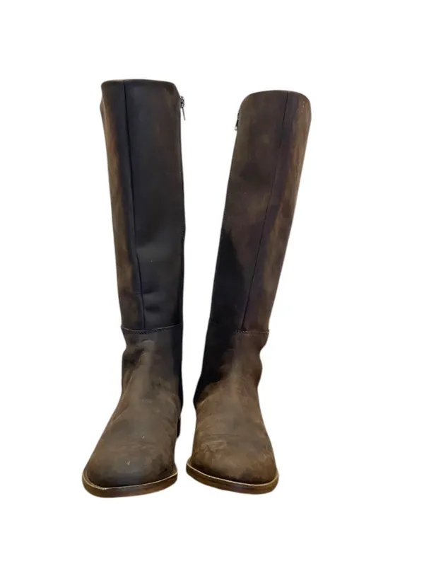 Clarks Camzin Branch Knee High Riding Boots Brown Size 7.5 Quiet Luxury Preppy - Image 5