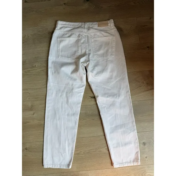 Women's Everlance The Summer Jean white straight leg jeans 100% cotton size 28 - Image 2